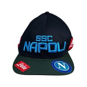Kappa SSC Napoli 2018 2019 Navy Blue Green Embroidered Snapback Hat